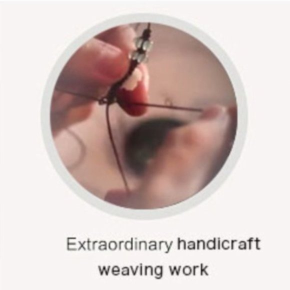 NEW 14 Gold Plated Flower Vintage Venturine Earrings Last One - Picture 14 of 16